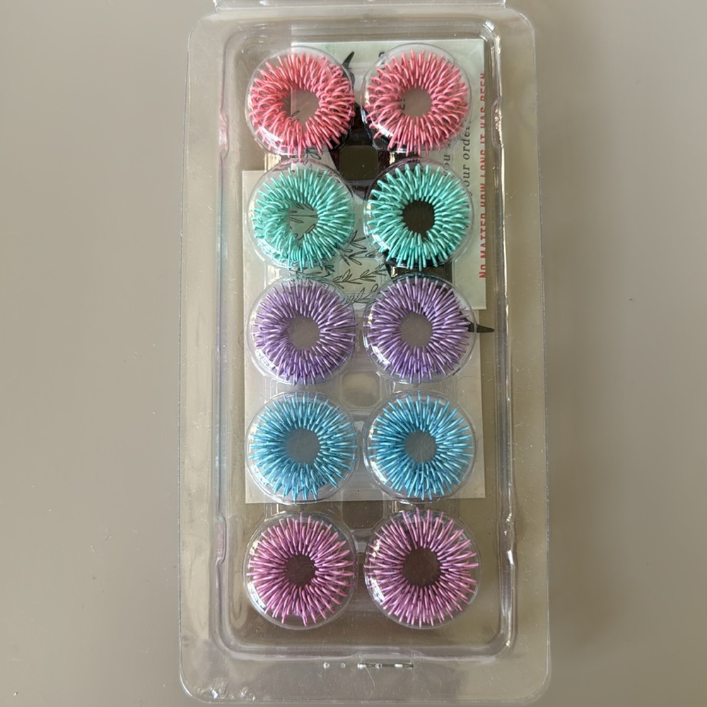 Mr Pen Spiky Sensory Rings, 10-pack, pastel, New. Add on!